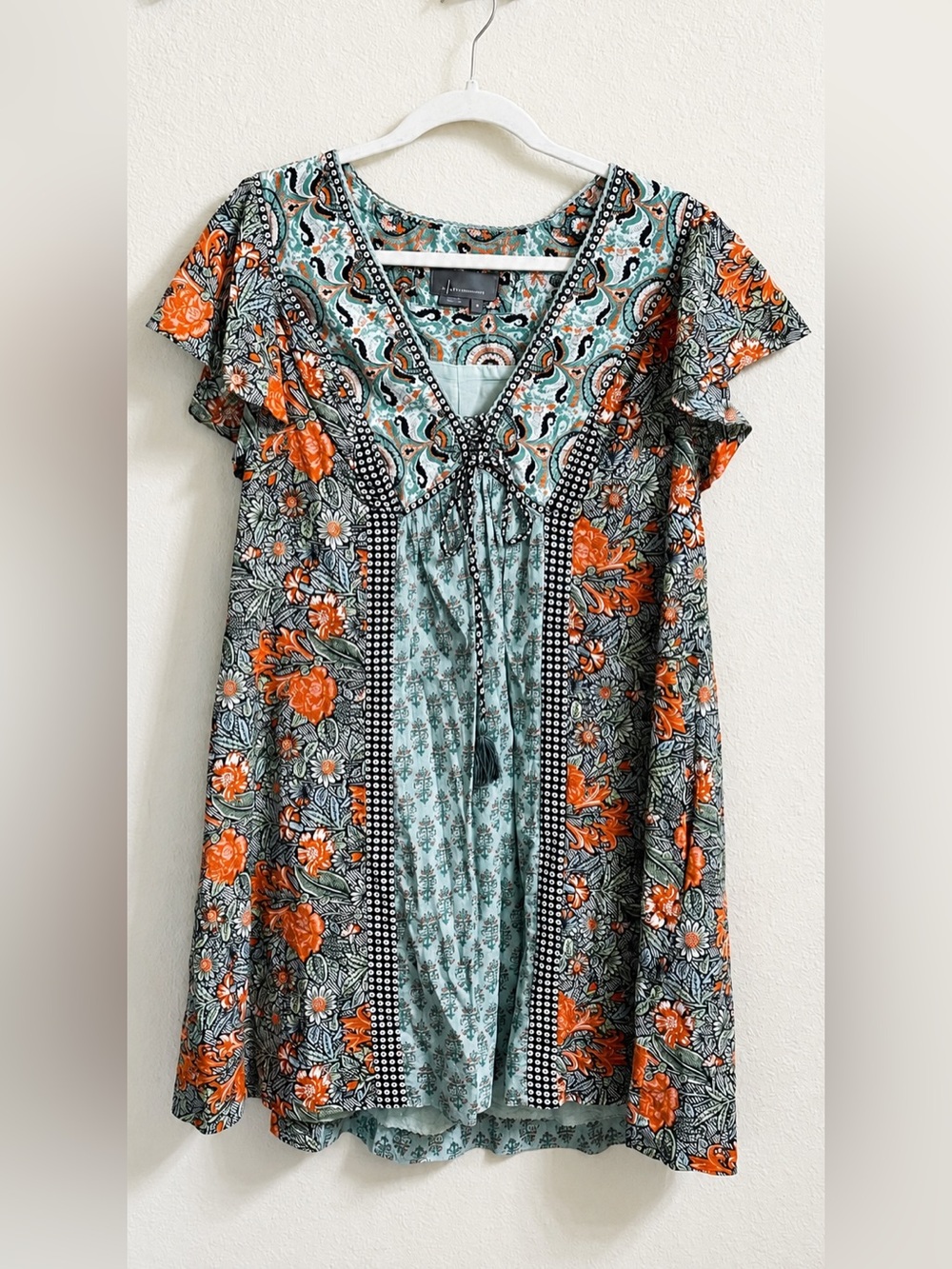 Anthropologie Floral Boho Tunic Dress – Size Medium